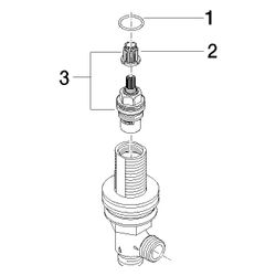 Dornbracht Seitenventil, rechtsschließend, 1/2", 9017110405190... DORNBRACHT-9017110405190 4029011438011 (Abb. 1)