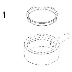 Dornbracht Halter für Glashalter mit Ring, 138x88x90mm, Chrom, 90172062002-0... DORNBRACHT-90172062002-00 4029011716423 (Abb. 1)