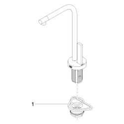 Dornbracht Auslauf für Hot- and Cold Water Dispenser, 520x200x180mm, Platin,... DORNBRACHT-90178510004-08 4029011905124 (Abb. 1)