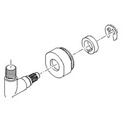Dornbracht Halter, 26x40x42mm, Platin matt, 90182001200-06... DORNBRACHT-90182001200-06 4029011489877 (Abb. 1)