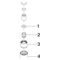 Dornbracht Luftsprudler, D 28x34mm, Platin, 90184019400-08... DORNBRACHT-90184019400-08 4029011905193 (Abb. 1)