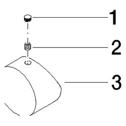 Dornbracht Griff für Waschtisch Wand, 70x70x50mm, Chrom, 90206004200-00... DORNBRACHT-90206004200-00 4029011400698 (Abb. 1)