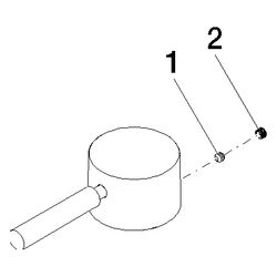 Dornbracht Griff für Wanne Stand, 52x35x117mm, Chrom, 90206600500-00... DORNBRACHT-90206600500-00 4029011834264 (Abb. 1)