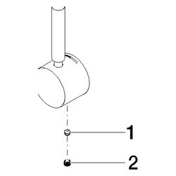 Dornbracht Griff für Waschtisch Wand, 30x30x100mm, 90206602400-00... DORNBRACHT-90206602400-00 4029011843303 (Abb. 1)
