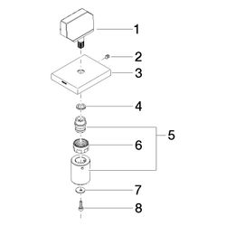 Dornbracht Zubehör, Platin gebürstet, 90207006291-06... DORNBRACHT-90207006291-06 4029011941917 (Abb. 1)