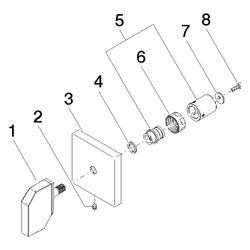 Dornbracht Zubehör, Chrom, 90207006296-00... DORNBRACHT-90207006296-00 4029011941948 (Abb. 1)