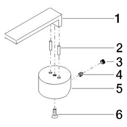 Dornbracht Griff, 30x40x95mm, Chrom, 90207804000-00... DORNBRACHT-90207804000-00 4029011425981 (Abb. 1)