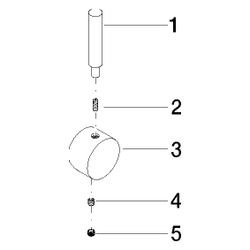 Dornbracht Griff für Waschtisch Stand, Chrom, 90208804700-00... DORNBRACHT-90208804700-00 4029011466311 (Abb. 1)