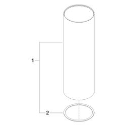 Dornbracht Gehäuse für Toilettenbürstengarnitur, 100x311mm, Chrom, 902301504... DORNBRACHT-90230150400-00 4029011448423 (Abb. 1)