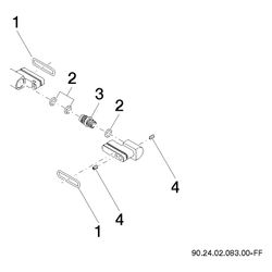 Dornbracht Gelenk für Bidet, 40x38x14mm, Chrom, 90240208300-00... DORNBRACHT-90240208300-00 4029011633256 (Abb. 1)