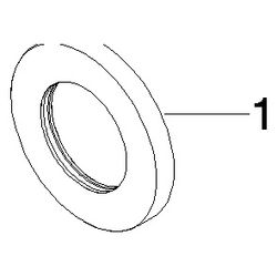 Dornbracht Abdeckung, 78x45,7x9mm, Chrom, 90276201100-00... DORNBRACHT-90276201100-00 4029011648922 (Abb. 1)
