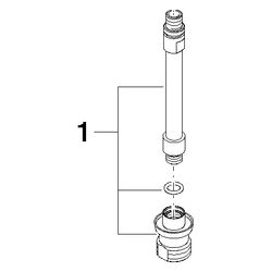 Dornbracht Anschluss, 24x129mm, Chrom, 90282203300-00... DORNBRACHT-90282203300-00 4029011431234 (Abb. 1)