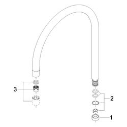 Dornbracht Auslauf, 319x260x25mm, Chrom, 90282204900-00... DORNBRACHT-90282204900-00 4029011399794 (Abb. 1)