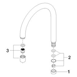 Dornbracht Auslauf, 165mm, 7l/min, Chrom, 90282206602-00... DORNBRACHT-90282206602-00 4029011553981 (Abb. 1)