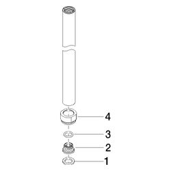 Dornbracht Rohr mit Überfwurfmutter Ersatzteile 90282209601 830mm chrom... DORNBRACHT-90282209601-00 4029011535376 (Abb. 1)