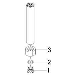 Dornbracht Rohr, 120mm, Chrom, 90282210300-00... DORNBRACHT-90282210300-00 4029011403972 (Abb. 1)