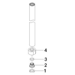 Dornbracht Rohr, 650mm, Chrom, 90282210400-00... DORNBRACHT-90282210400-00 4029011403989 (Abb. 1)