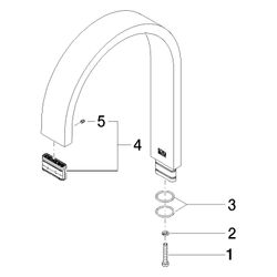 Dornbracht Auslauf Ersatzteile 90282215400 165x35x11x220mm platin... DORNBRACHT-90282215400-06 4029011495489 (Abb. 1)