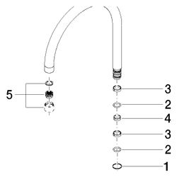 Dornbracht Auslauf, 260mm, 27-30l/min, Chrom, 90282220001-00... DORNBRACHT-90282220001-00 4029011552496 (Abb. 1)