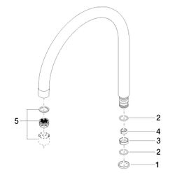 Dornbracht Auslauf, 240mm, 5,68l/min, Chrom, 90282220203-00... DORNBRACHT-90282220203-00 4029011662706 (Abb. 1)