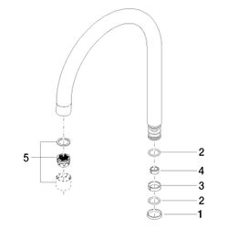 Dornbracht Auslauf, 200mm, 8l/min, Chrom, 90282220402-00... DORNBRACHT-90282220402-00 4029011595691 (Abb. 1)