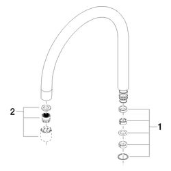 Dornbracht Auslauf, 200mm, 4,5l/min, Dark Platinum gebürstet, 90282221403-99... DORNBRACHT-90282221403-99 4029011825200 (Abb. 1)