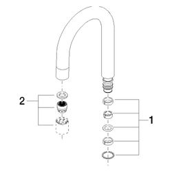 Dornbracht Auslauf, 100mm, 4,54l/min, Schwarz matt, 90282221502-33... DORNBRACHT-90282221502-33 4029011661990 (Abb. 1)