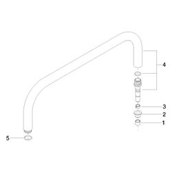 Dornbracht Rohr, 32x204x481mm, Chrom, 90282222800-00... DORNBRACHT-90282222800-00 4029011549458 (Abb. 1)