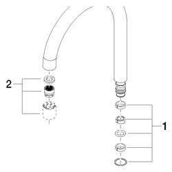 Dornbracht Auslauf, 155mm, 7l/min, Chrom, 90282223700-00... DORNBRACHT-90282223700-00 4029011555312 (Abb. 1)