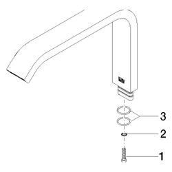 Dornbracht Auslauf 220mm, Platin gebürstet, 90282224500-06... DORNBRACHT-90282224500-06 4029011691058 (Abb. 1)