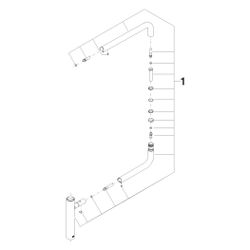 Dornbracht Gelenk für Potfiller, 340x327x38mm, Chrom, 90282225700-00... DORNBRACHT-90282225700-00 4029011669118 (Abb. 1)