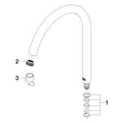 Dornbracht Auslauf, 220mm, 25,2l/min, Chrom, 90282231600-00... DORNBRACHT-90282231600-00 4029011747878 (Abb. 1)
