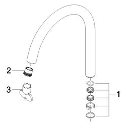 Dornbracht Waschtisch-Auslauf, 167mm, 5,7l/min, Chrom, 90282232000-00... DORNBRACHT-90282232000-00 4029011834080 (Abb. 1)