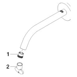 Dornbracht Auslauf für Waschtisch Wand, 190mm, 5,7l/min, Chrom, 90282232300-... DORNBRACHT-90282232300-00 4029011834028 (Abb. 1)
