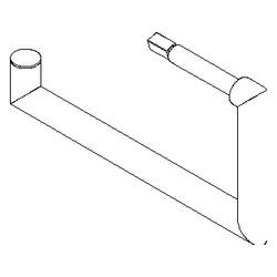 Dornbracht Halter für Papierrollenhalter, 150x80x13mm, Chrom, 90282262800-00... DORNBRACHT-90282262800-00 4029011426056 (Abb. 1)