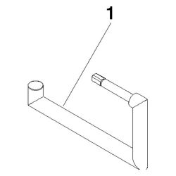 Dornbracht Halter, 154x80x17mm, Chrom, 90282264100-00... DORNBRACHT-90282264100-00 4029011535420 (Abb. 1)