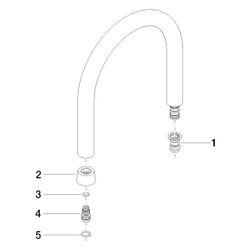 Dornbracht Schlauch für Flexauslauf, 40x495mm, Messing gebürstet, 9030021000... DORNBRACHT-90300210000-28 4029011907548 (Abb. 1)