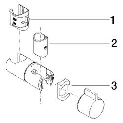 Dornbracht Schieber für Brausegarnituren, 18mm, Chrom, 90301250002-00... DORNBRACHT-90301250002-00 4099477080406 (Abb. 1)