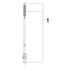 Dornbracht Zugstange für Umstellung, 21x218,5mm, Messing, 90310900700-09... DORNBRACHT-90310900700-09 4029011717314 (Abb. 1)