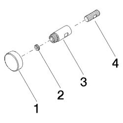 Dornbracht Zugstange für Umstellung, 26x47,3mm, Platin gebürstet, 9031091390... DORNBRACHT-90310913900-06 4029011652417 (Abb. 1)