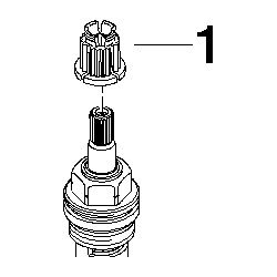 Dornbracht Oberteil, linksschließend, verlängert 7mm, 1/2", 9090031320090... DORNBRACHT-9090031320090 4029011399206 (Abb. 1)