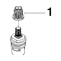 Dornbracht Oberteil rechtsschließend, 1/2", 9090031350090... DORNBRACHT-9090031350090 4029011434594 (Abb. 1)