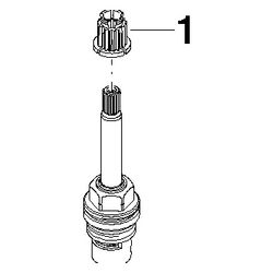 Dornbracht Oberteil, linksschließend 1/2", 9090031360090... DORNBRACHT-9090031360090 4029011403941 (Abb. 1)