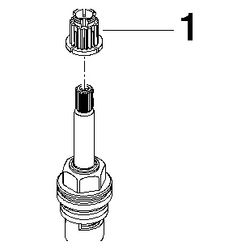 Dornbracht Oberteil, 1/2", rechtsschließend, 9090031410090... DORNBRACHT-9090031410090 4029011402449 (Abb. 1)