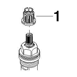 Dornbracht Oberteil linksschließend, 1/2", 9090031460090... DORNBRACHT-9090031460090 4029011494789 (Abb. 1)