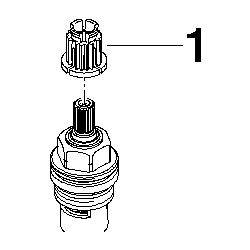 Dornbracht Oberteil für Ersatzteile linksschließend, 1/2", 9090031500090... DORNBRACHT-9090031500090 4029011434365 (Abb. 1)