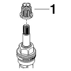 Dornbracht Oberteil für Ersatzteile rechtsschließend, 1/2" 15mm, 909003165009... DORNBRACHT-9090031650090 4029011635748 (Abb. 1)