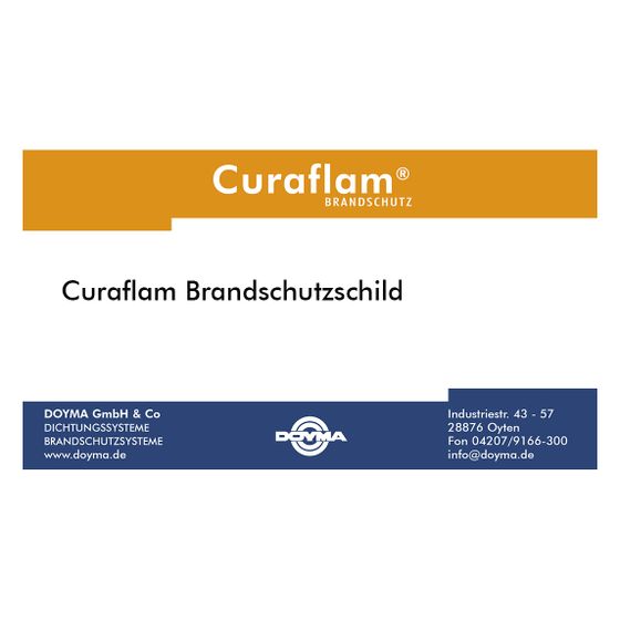 Doyma Brandschutz-Schild Curaflam, 300800000001