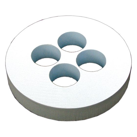 Doyma Dämmscheibe Quadro-Secura 2725, Außendurchmesser 320/200mm, für 4x 76mm, 50mm, 299072520000