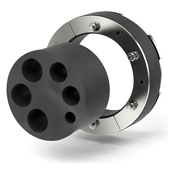 Doyma Zwiebelschnitteinsatz UGA ZS/G/40, 4-25mm, EPDM, für Bajonett-Kabeldurchfuehrung BKD 150-ZS, 499100200004